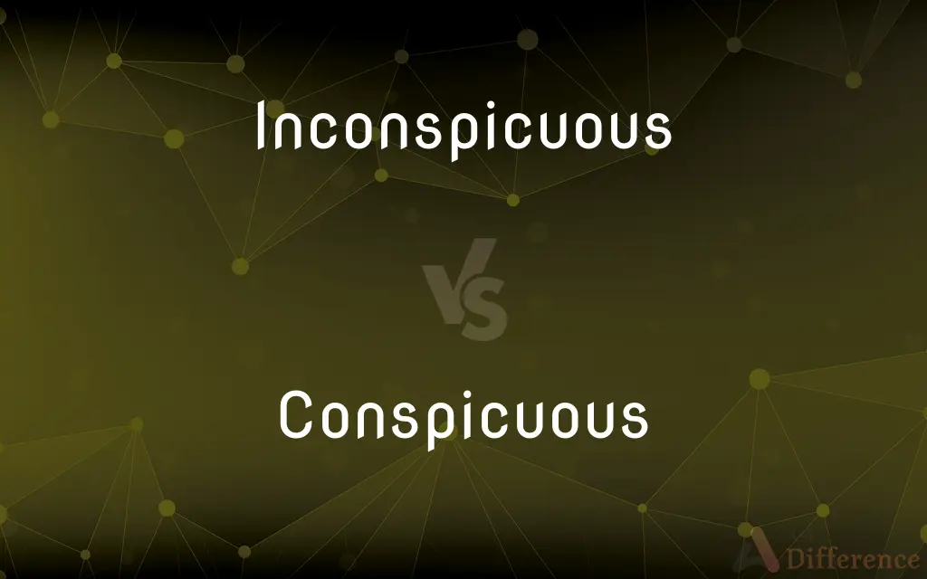Inconspicuous vs. Conspicuous — What's the Difference?