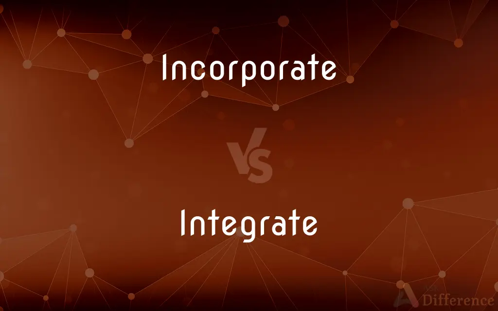 Incorporate vs. Integrate — What's the Difference?