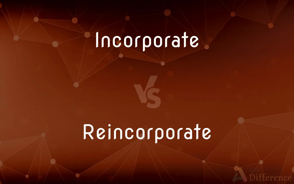 Incorporate vs. Reincorporate — What's the Difference?