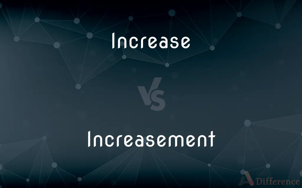 Increase vs. Increasement — What's the Difference?
