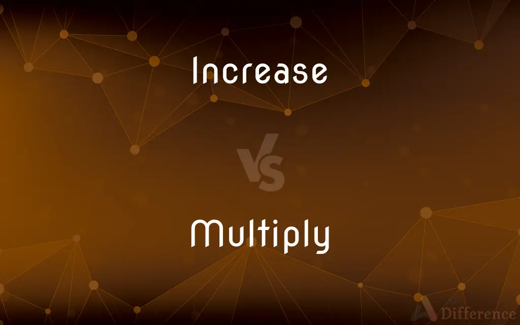 Increase vs. Multiply — What's the Difference?