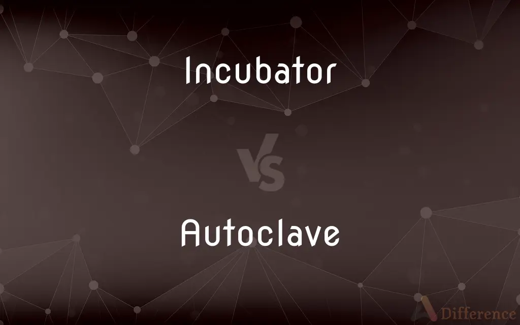 Incubator vs. Autoclave — What's the Difference?