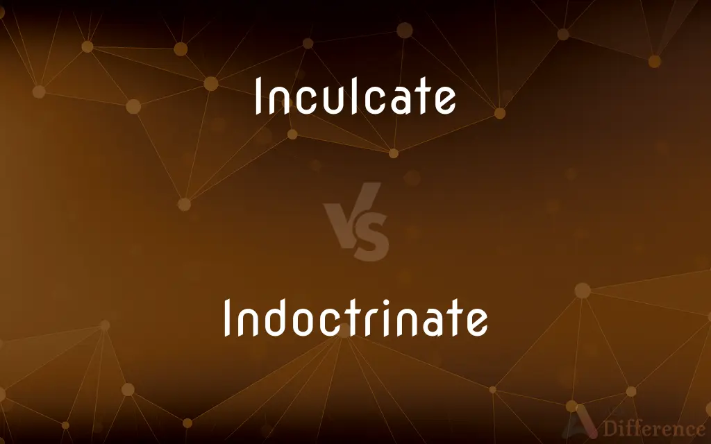 Inculcate vs. Indoctrinate — What's the Difference?