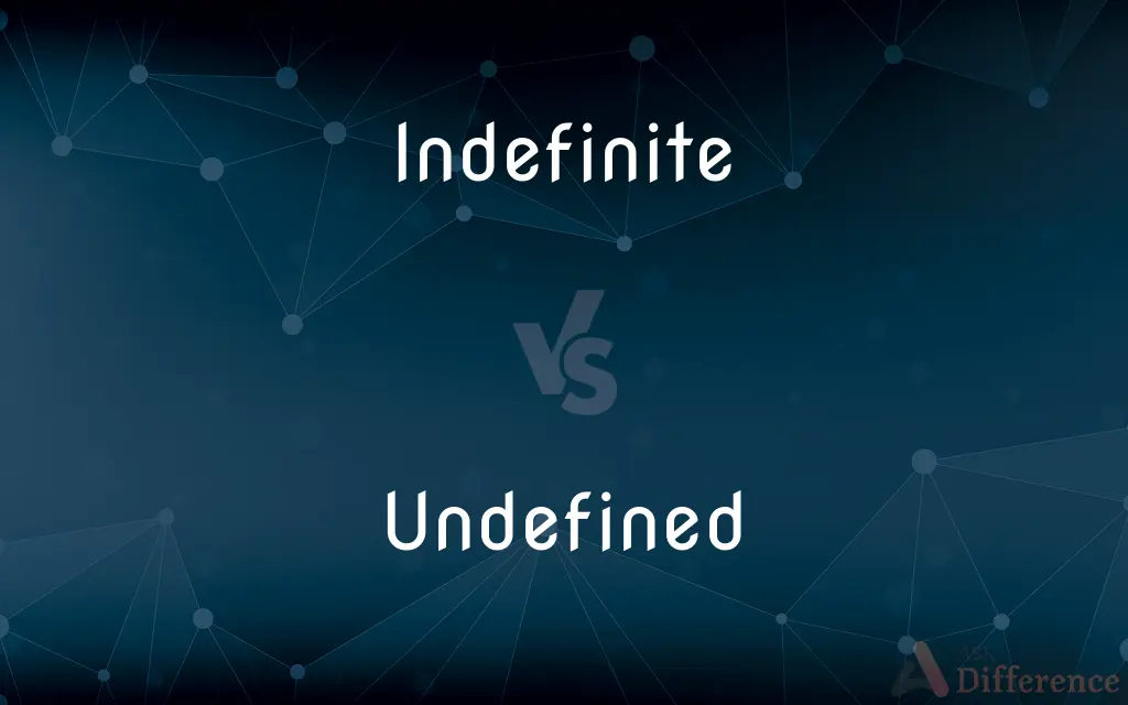 Indefinite vs. Undefined — What's the Difference?