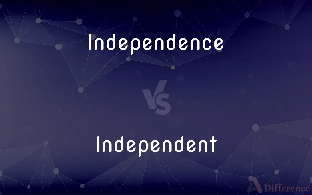 Independence vs. Independent — What's the Difference?