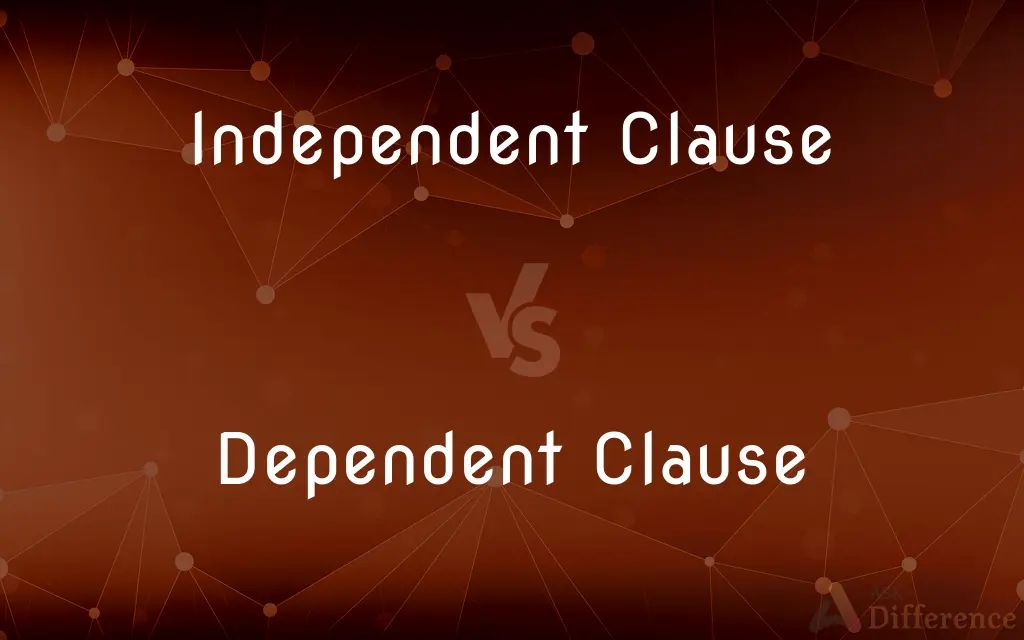 Independent Clause vs. Dependent Clause — What's the Difference?