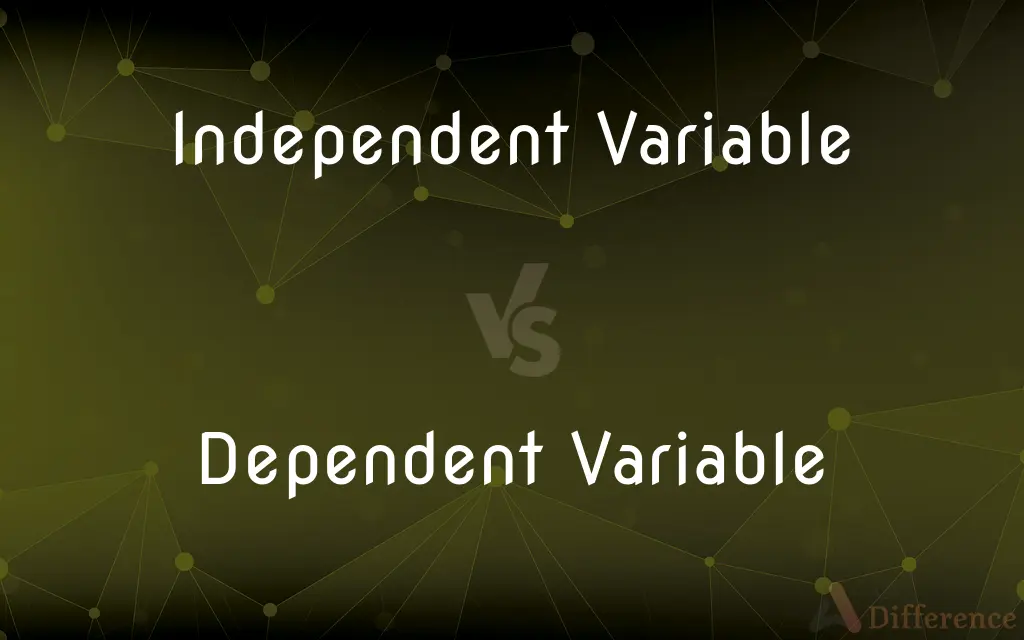 Independent Variable vs. Dependent Variable — What's the Difference?