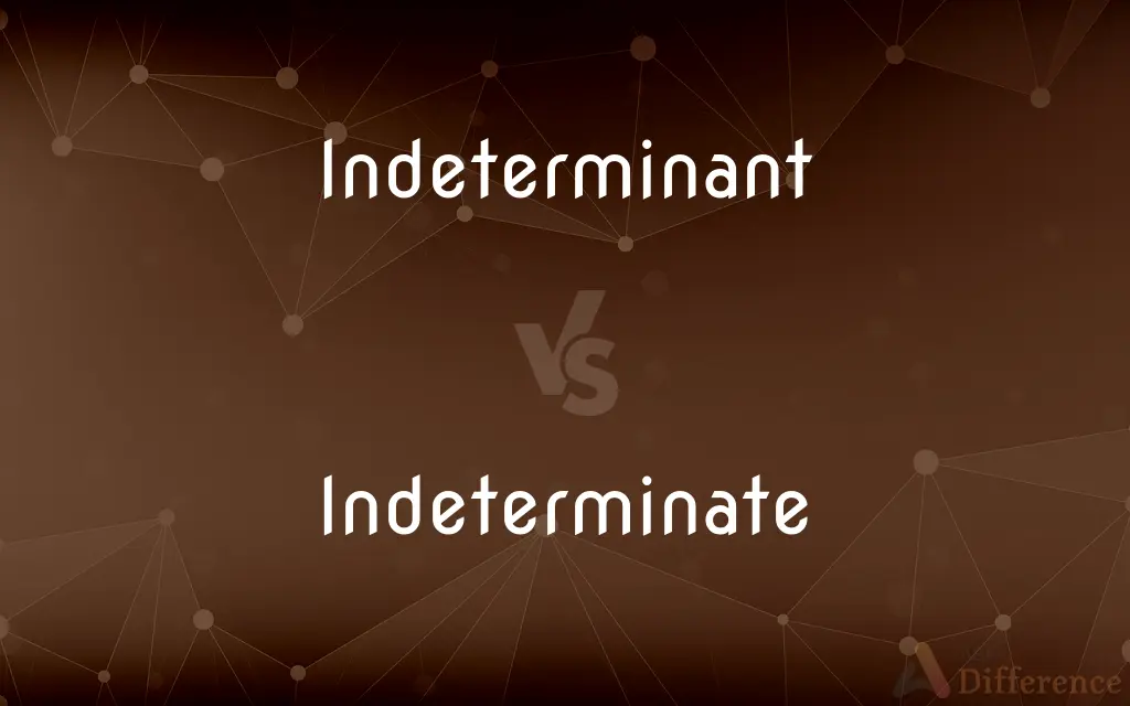 Indeterminant vs. Indeterminate — Which is Correct Spelling?