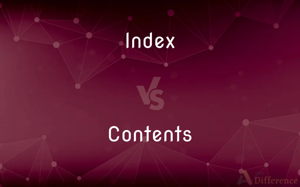 Index vs. Contents — What's the Difference?