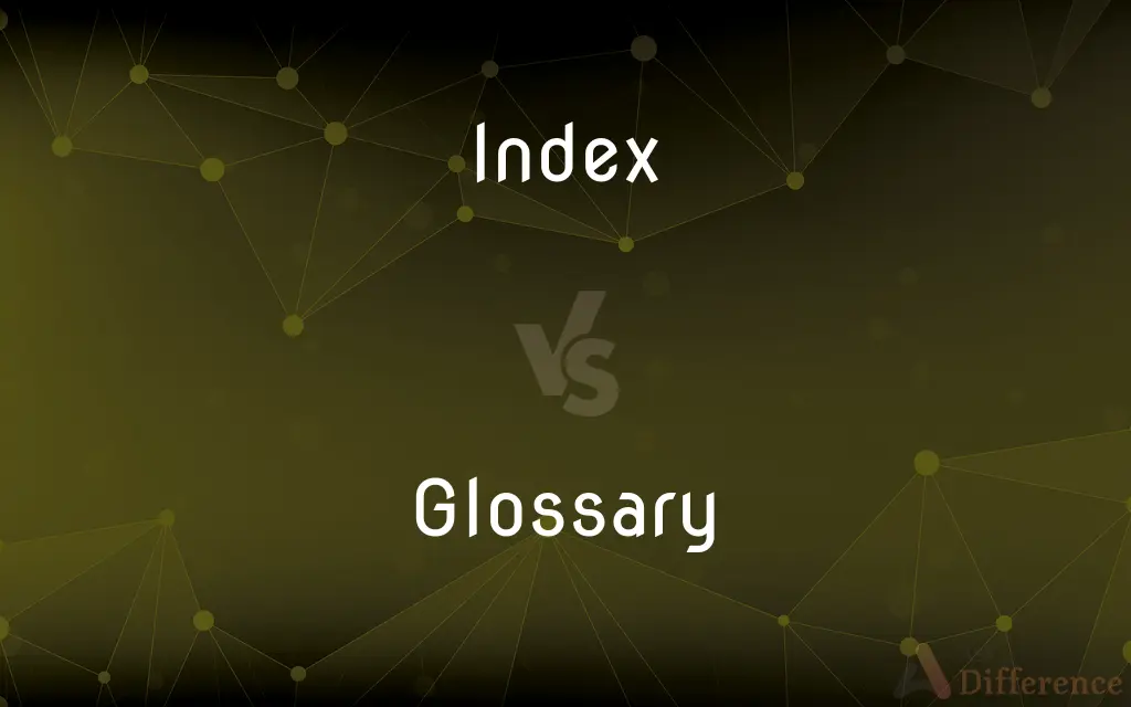 Index vs. Glossary — What's the Difference?