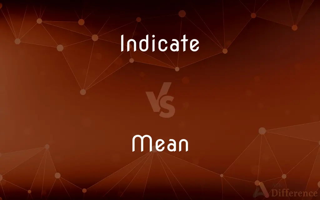 Indicate vs. Mean — What's the Difference?