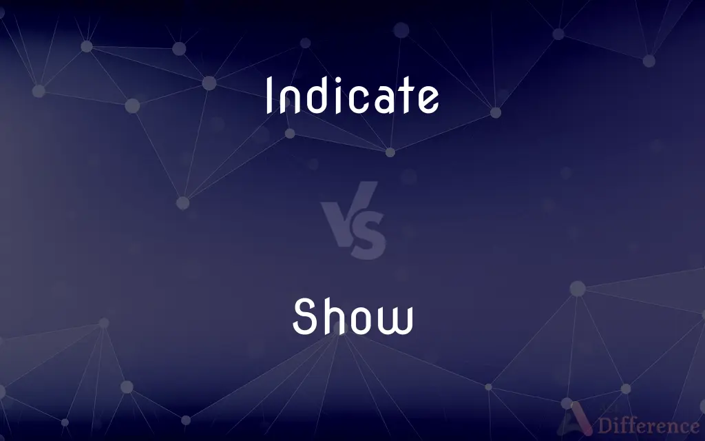 Indicate vs. Show — What's the Difference?