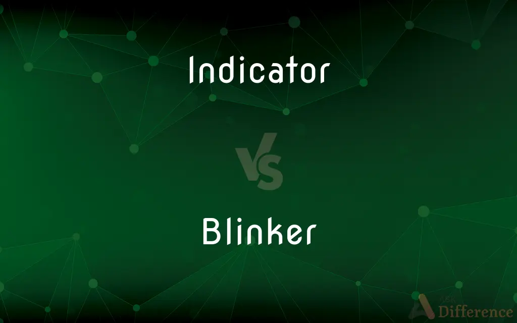 Indicator vs. Blinker — What's the Difference?