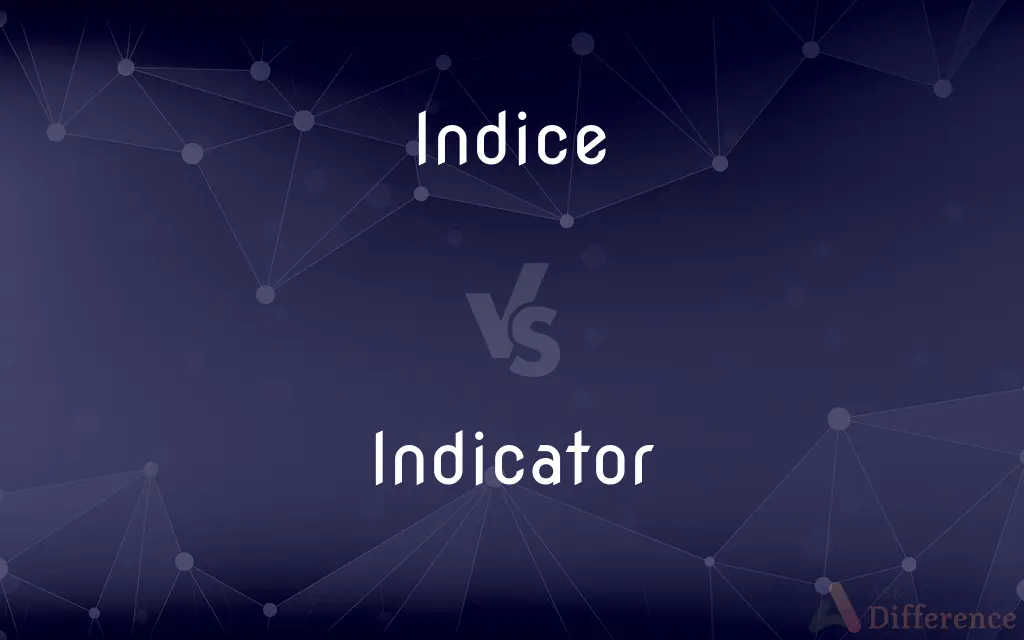 Indice vs. Indicator — What's the Difference?