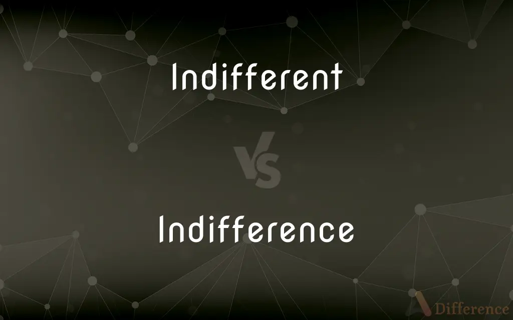 Indifferent vs. Indifference — What's the Difference?