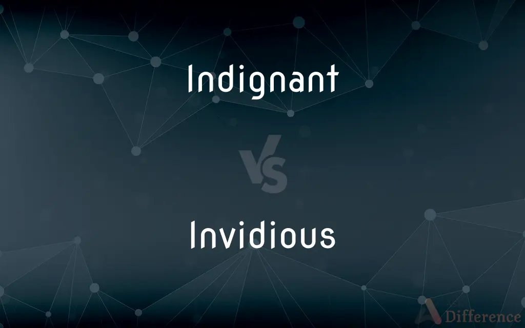 Indignant vs. Invidious — What's the Difference?