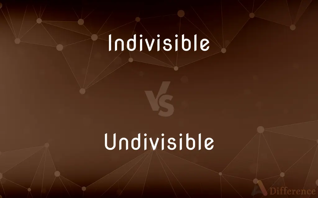 Indivisible vs. Undivisible — What's the Difference?