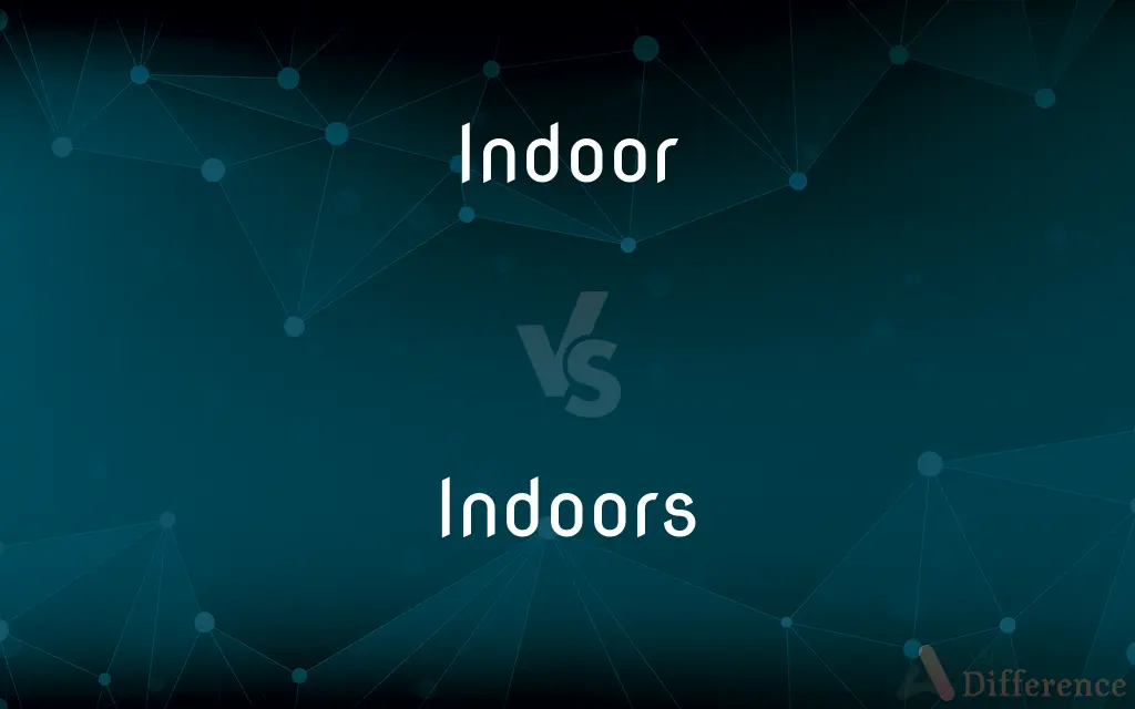 Indoor vs. Indoors — What's the Difference?