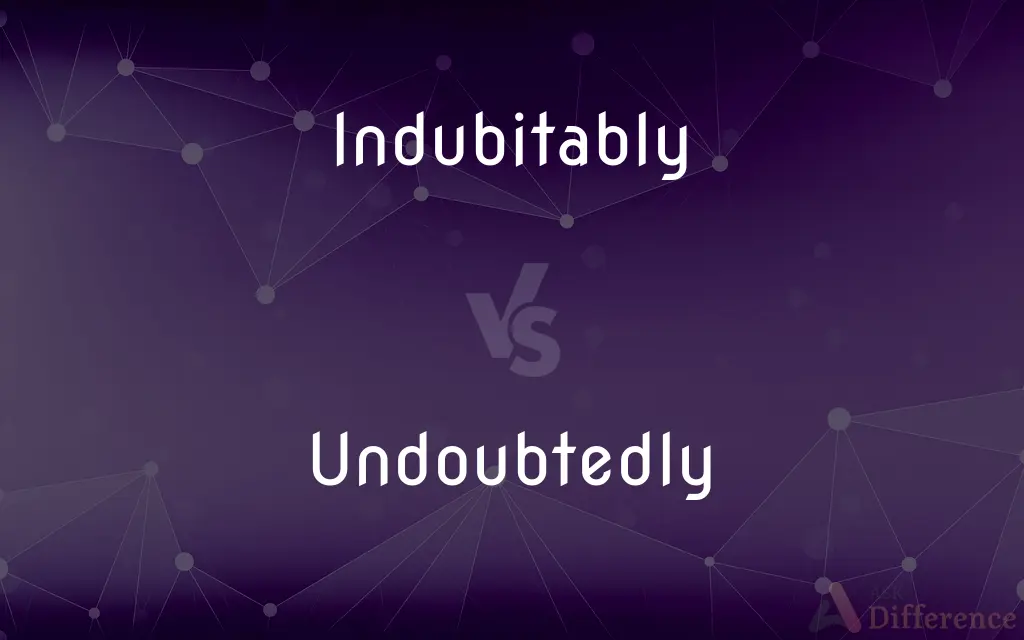 Indubitably vs. Undoubtedly — What's the Difference?
