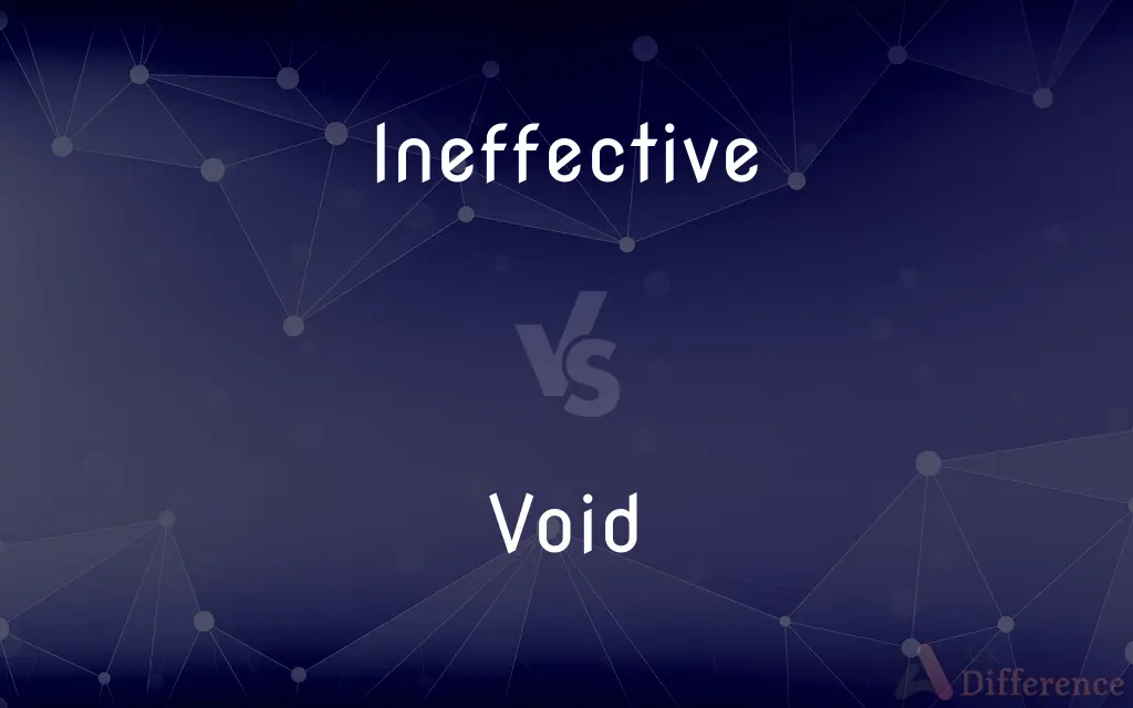Ineffective vs. Void — What's the Difference?