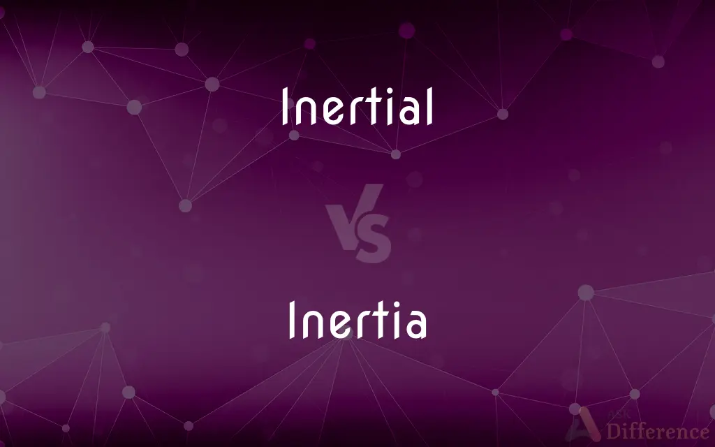 Inertial vs. Inertia — What's the Difference?