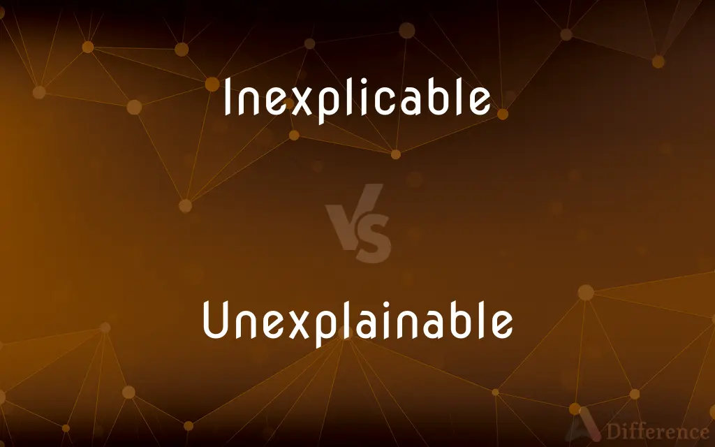 Inexplicable vs. Unexplainable — What's the Difference?