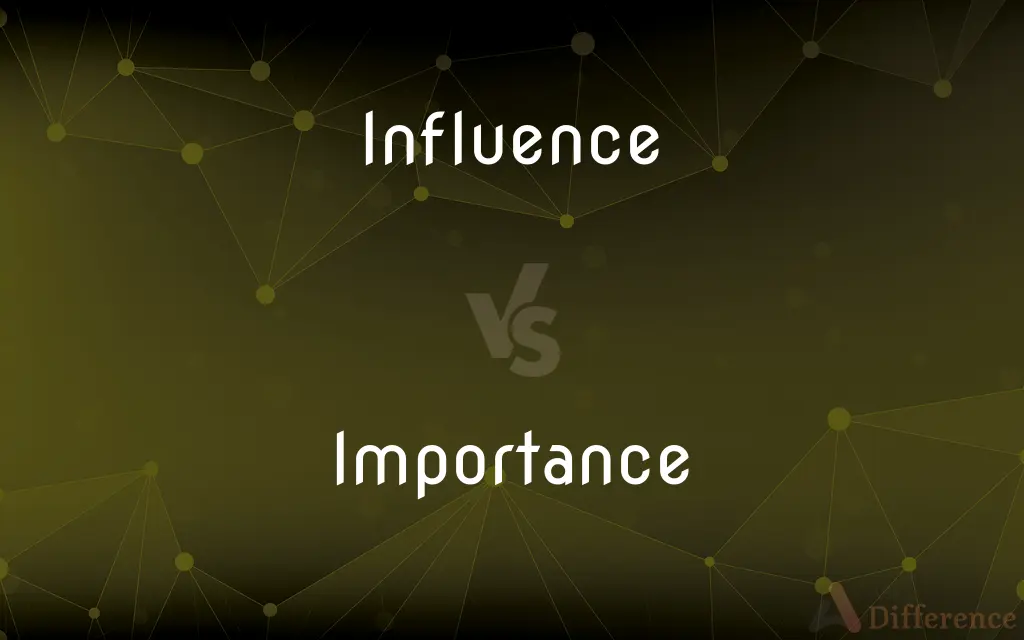 Influence vs. Importance — What's the Difference?