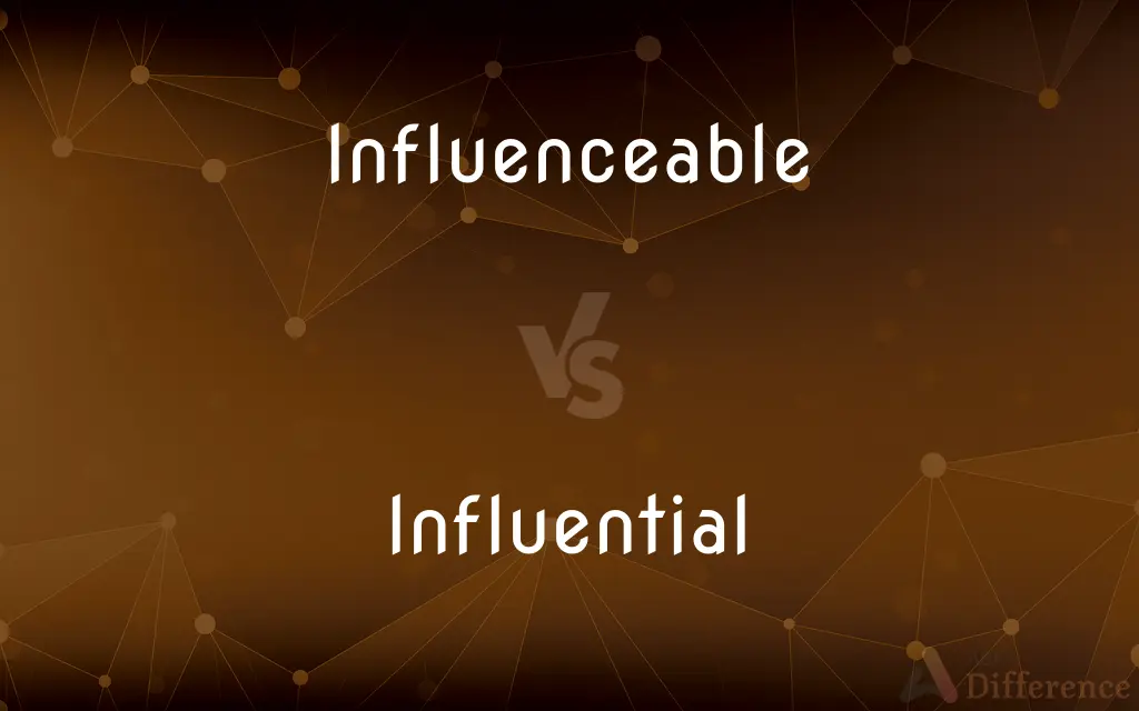 Influenceable vs. Influential — What's the Difference?