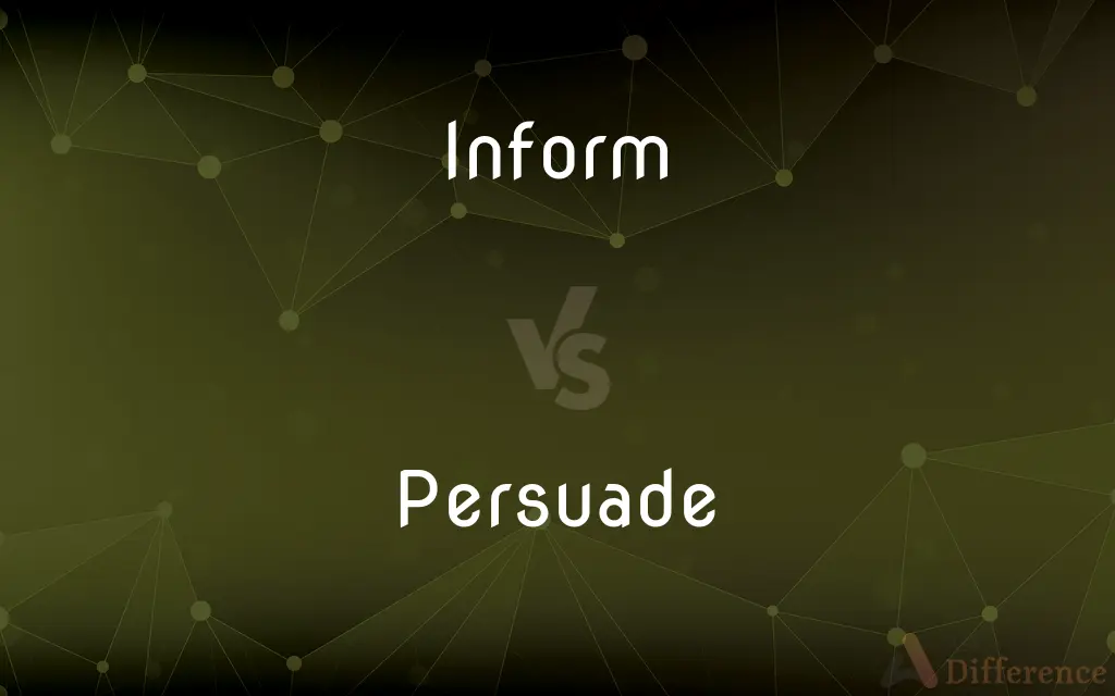 Inform vs. Persuade — What's the Difference?