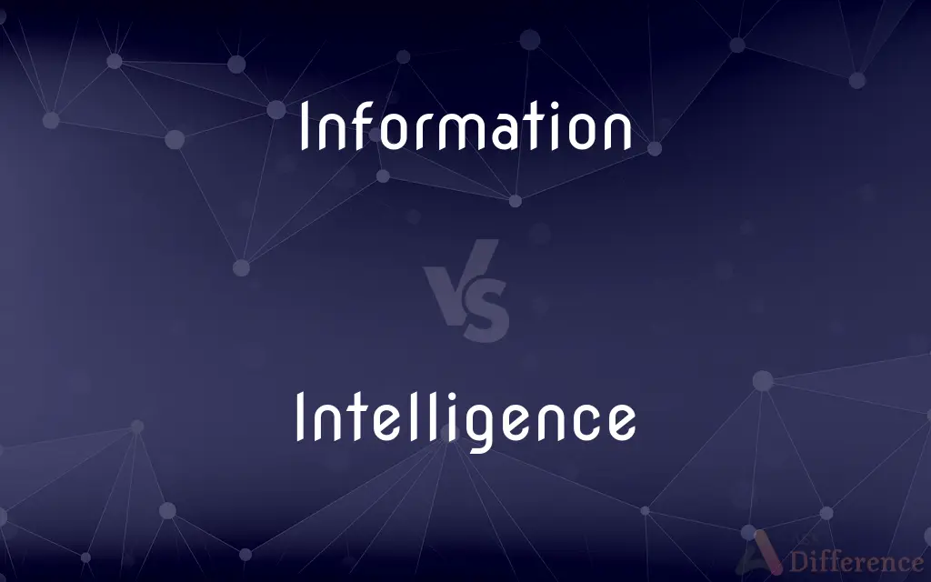 Information vs. Intelligence — What's the Difference?