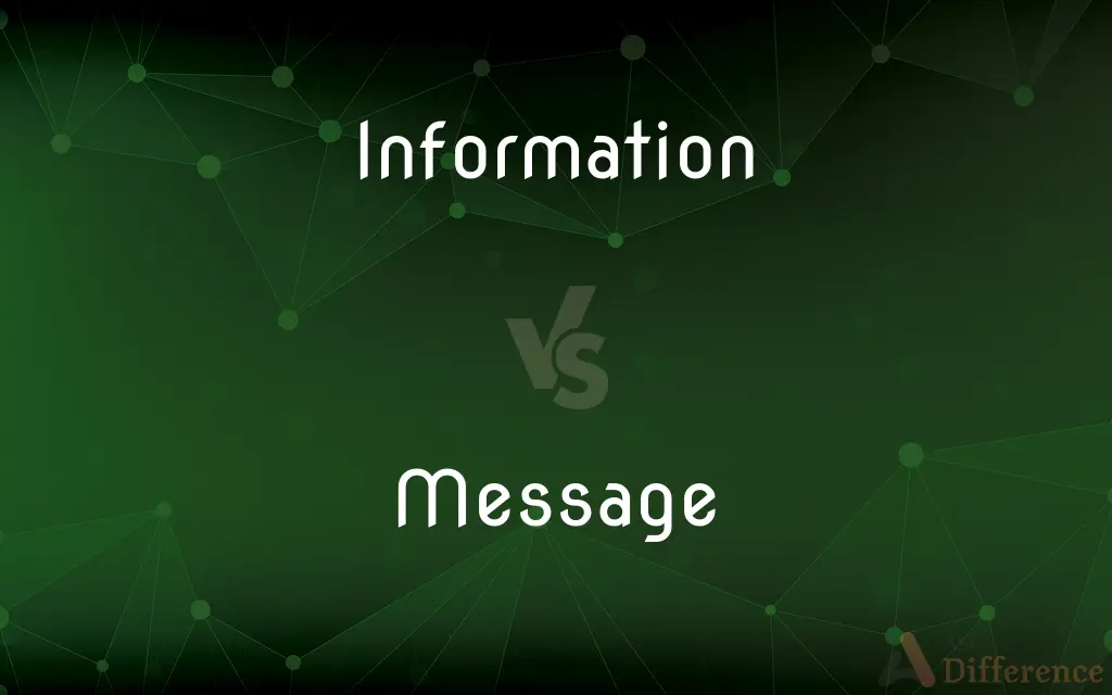 Information vs. Message — What's the Difference?