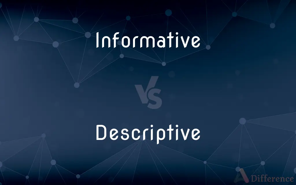 Informative vs. Descriptive — What's the Difference?
