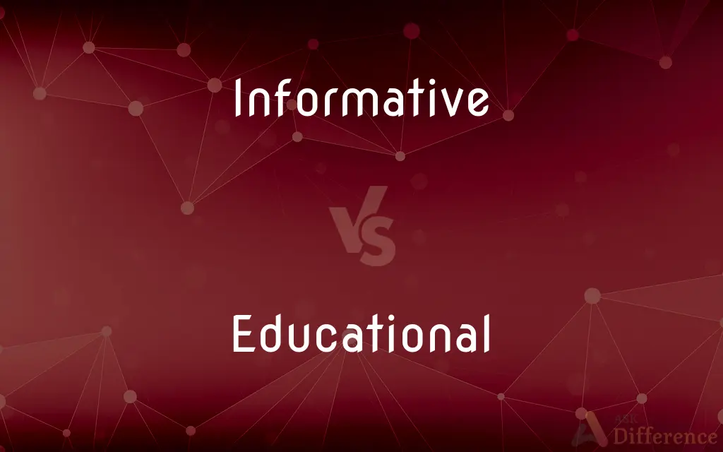 Informative vs. Educational — What's the Difference?