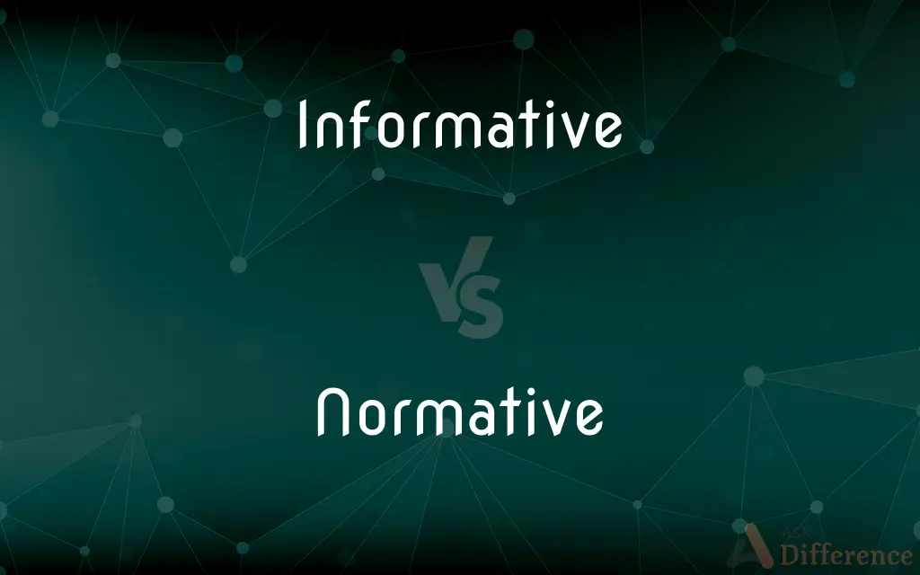 Informative vs. Normative — What's the Difference?