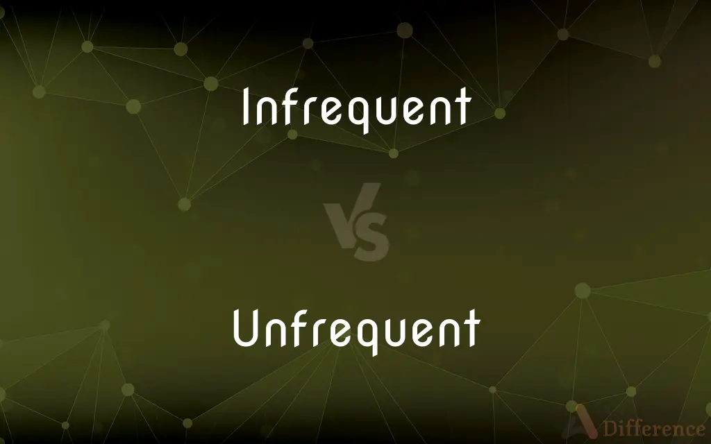Infrequent vs. Unfrequent — What's the Difference?