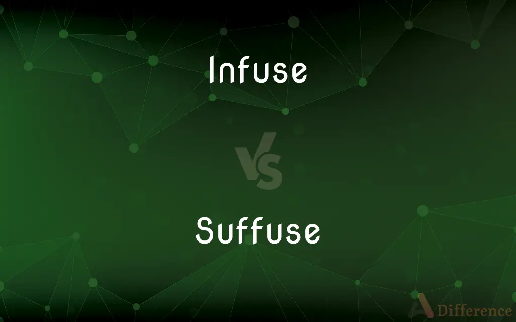 Infuse vs. Suffuse — What's the Difference?
