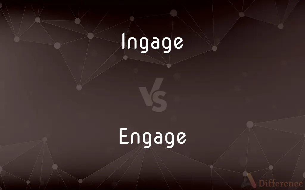 Ingage vs. Engage — What's the Difference?