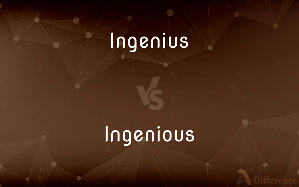 Ingenius vs. Ingenious — What's the Difference?