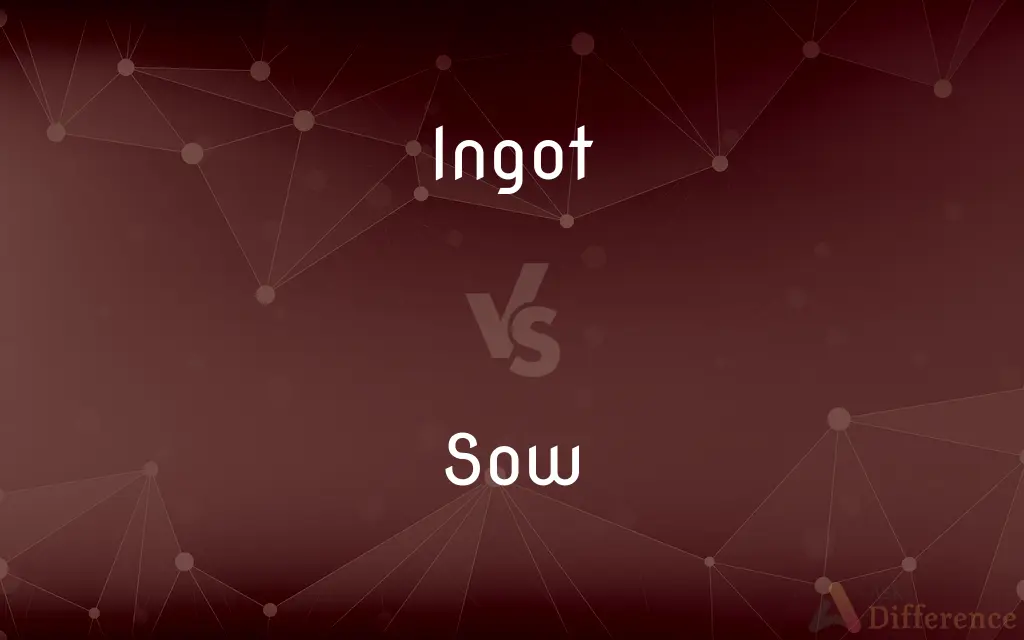 Ingot vs. Sow — What's the Difference?