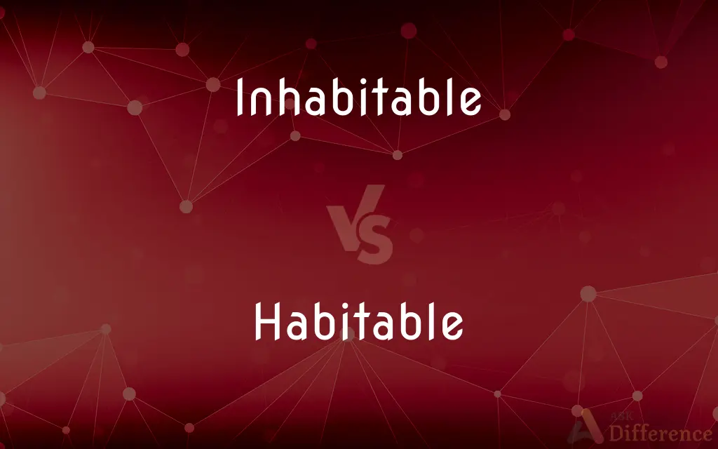 Inhabitable vs. Habitable — What's the Difference?