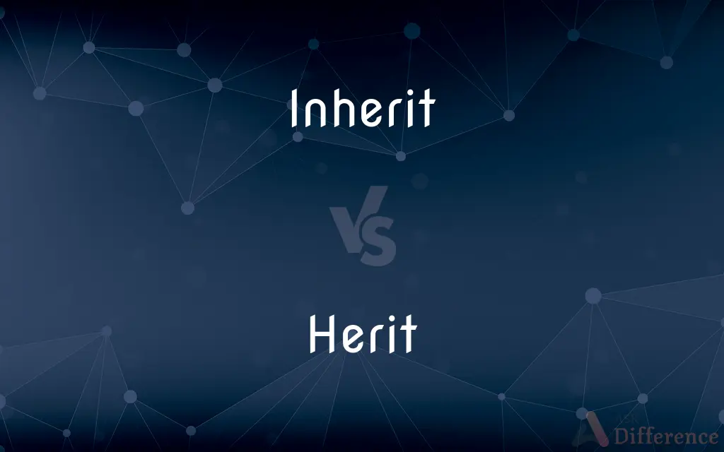 Inherit vs. Herit — What's the Difference?
