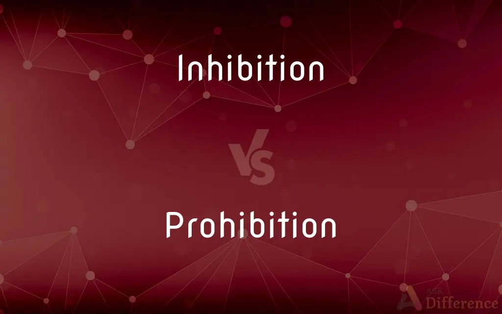 Inhibition vs. Prohibition — What's the Difference?
