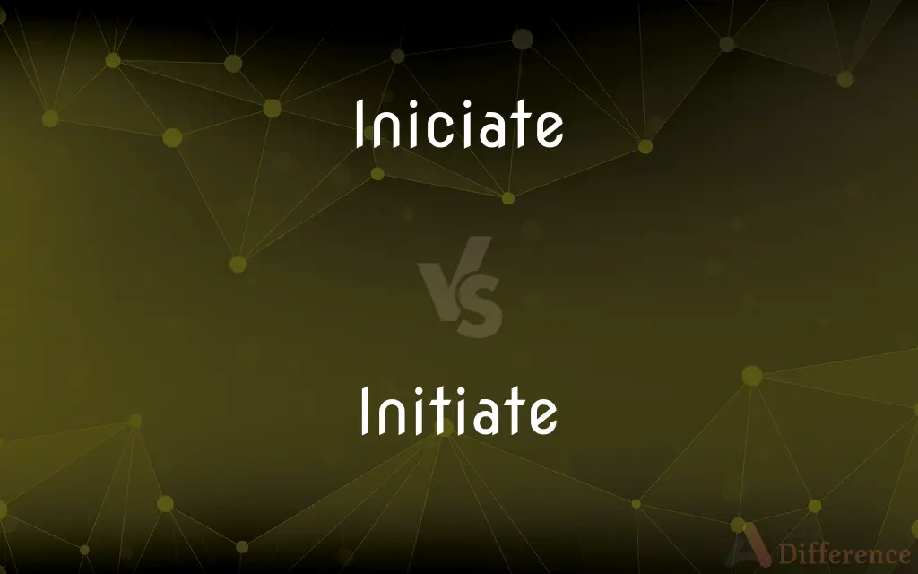 Iniciate vs. Initiate — Which is Correct Spelling?