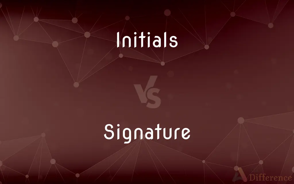 Initials vs. Signature — What's the Difference?