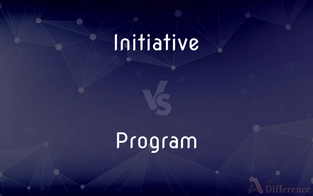 Initiative vs. Program — What's the Difference?