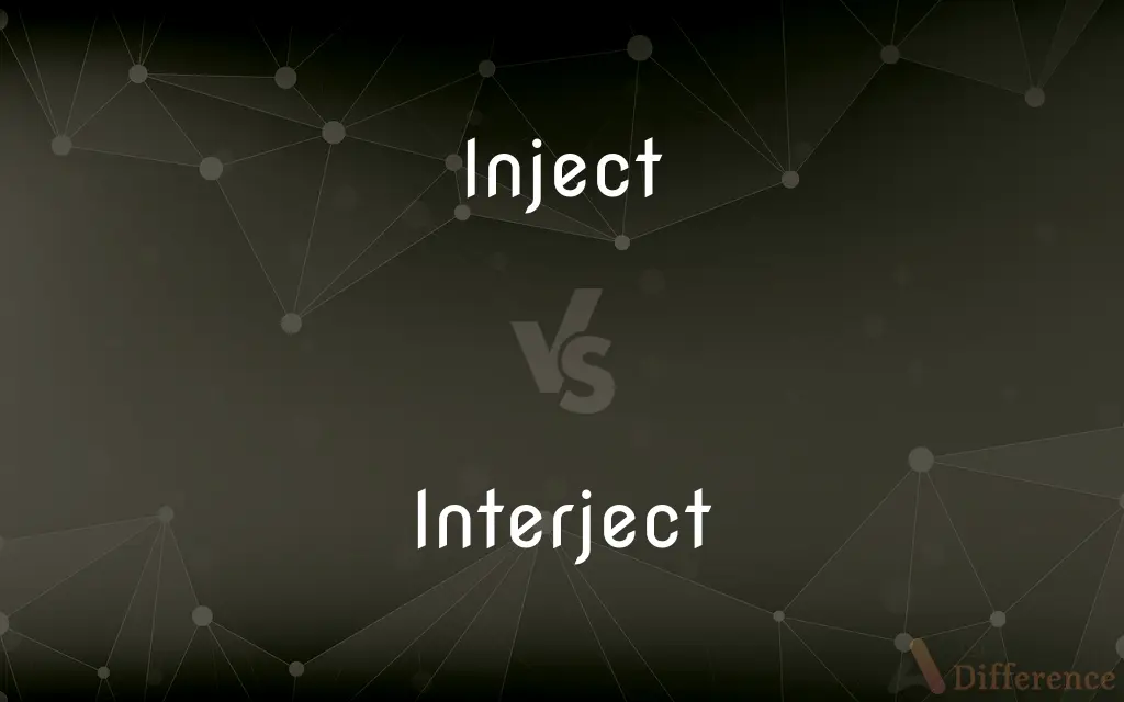 Inject vs. Interject — What's the Difference?