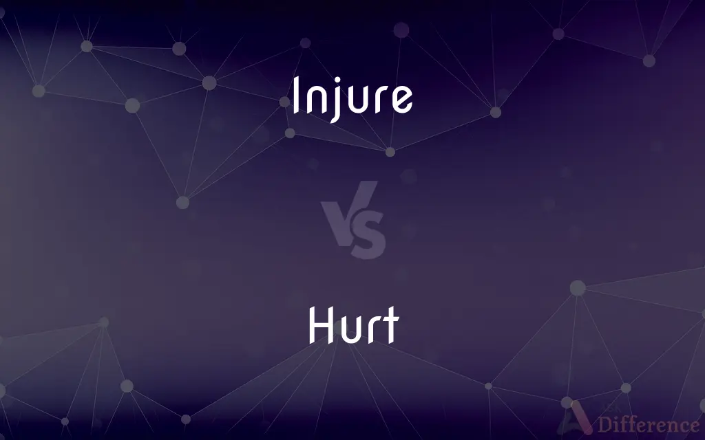 Injure vs. Hurt — What's the Difference?