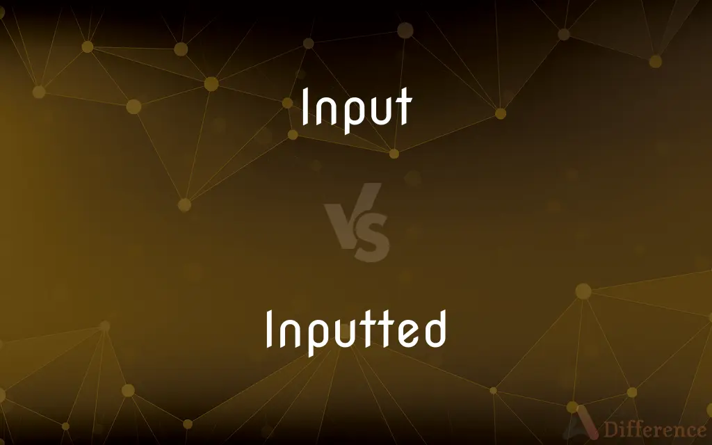 Input vs. Inputted — What's the Difference?