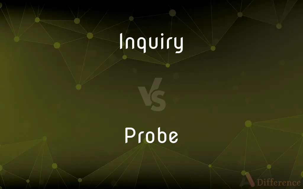 Inquiry vs. Probe — What's the Difference?