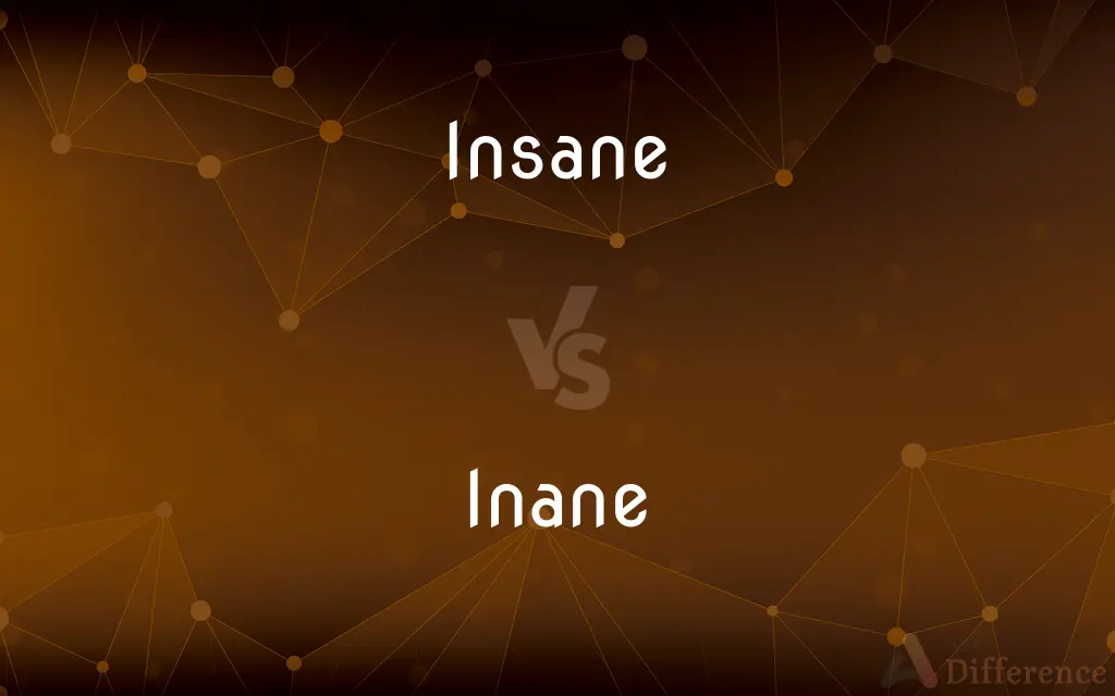 Insane vs. Inane — What's the Difference?